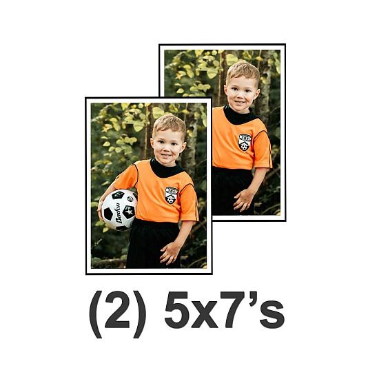 Individual Portrait - (2) 5x7's