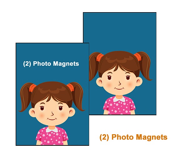 (2) Photo Magnets